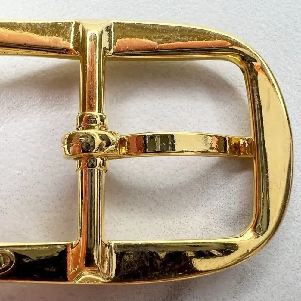 Vintage Gold Tone Simple Basic Belt Buckle for up to 1 Inch Belt